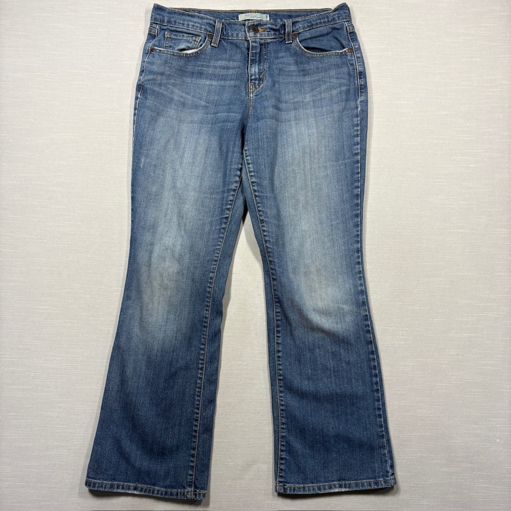 Levi's 515 Women's Boot Cut Jeans 10 M Blue Mid-Rise Medium Wash Flap Pocket Y2K